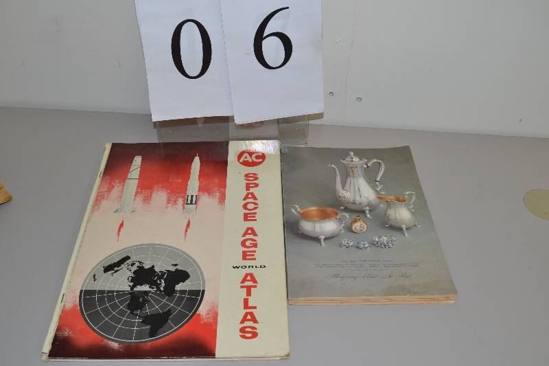 lot 6 image: 1954 Catalog & Space age & world atlas