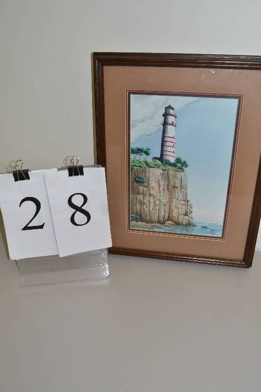lot 28 image: Lighthouse print