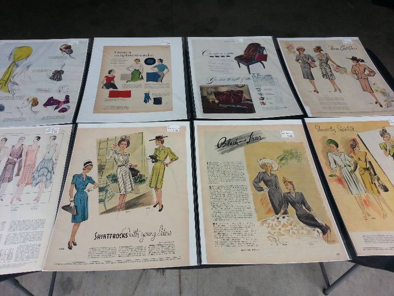 lot 36 image: Vintage Womens Fashion Advertisements