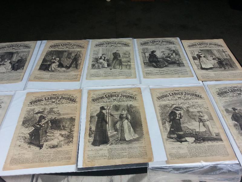 lot 37 image: Antique Young Ladies Journal Magazines