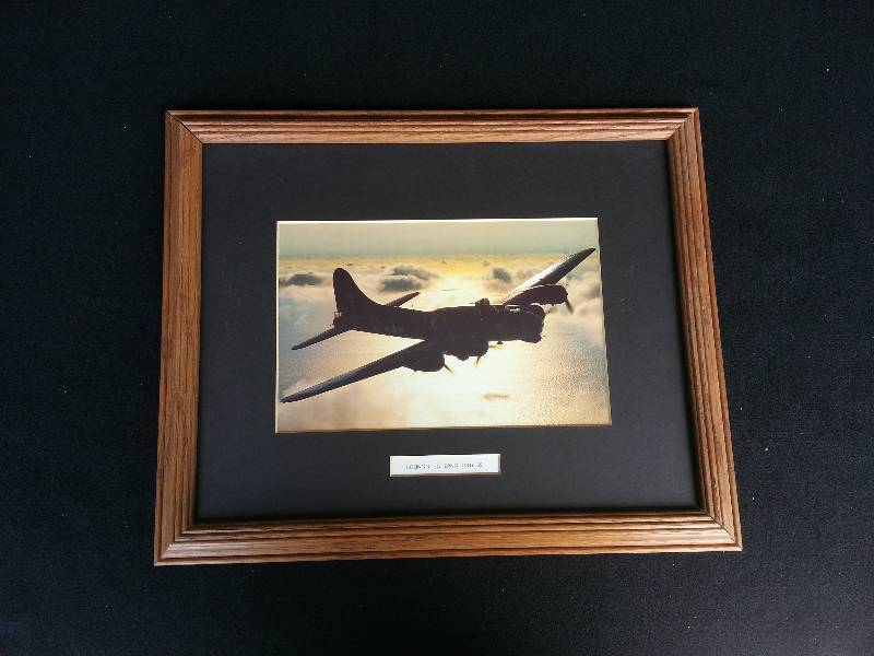 lot 12 image: Boeing B 17 Flying Fortress Framed Photograph