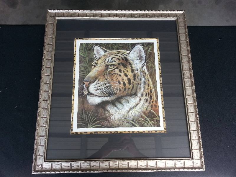 lot 13 image: Ruane Manning Cheetah Framed Print