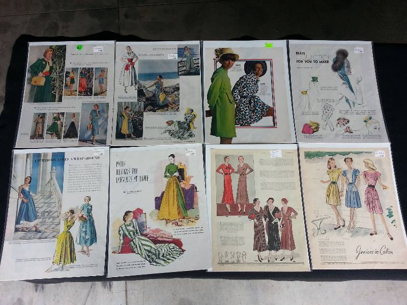 lot 31 image: Vintage Womens Fashion Advertisements