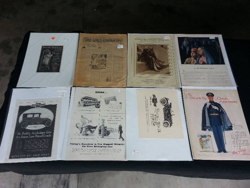 lot 34 image: 1917 Girls Companion, Antique Chevy Advertising, and More