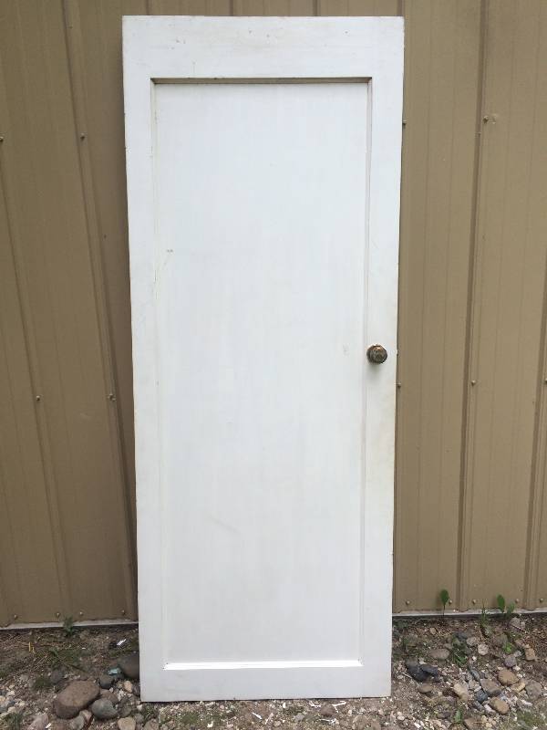 lot 72 image: Solid One Panel Door