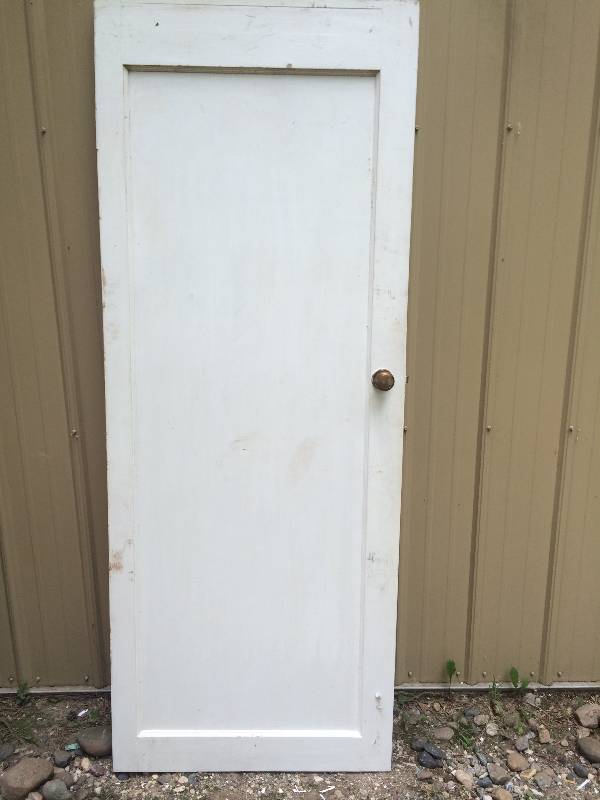 lot 73 image: Solid One Panel Door