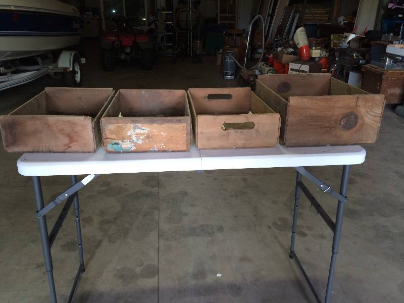 lot 80 image: Four Vintage Wooden Crates