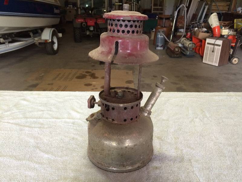 lot 83 image: Antique Gas Lantern