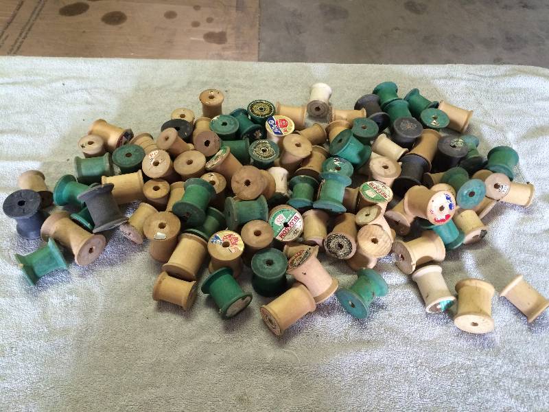 lot 86 image: Ninety Eight Empty Thread Spools