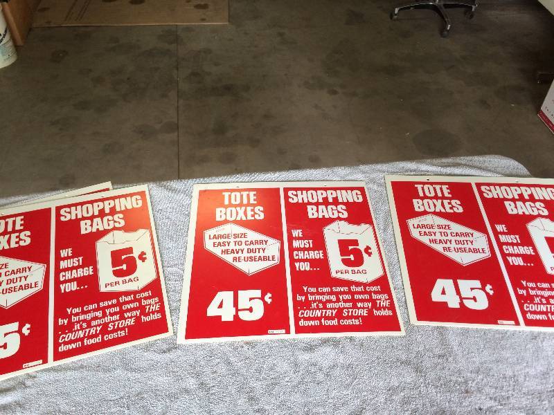 lot 147 image: Five Vintage Signs