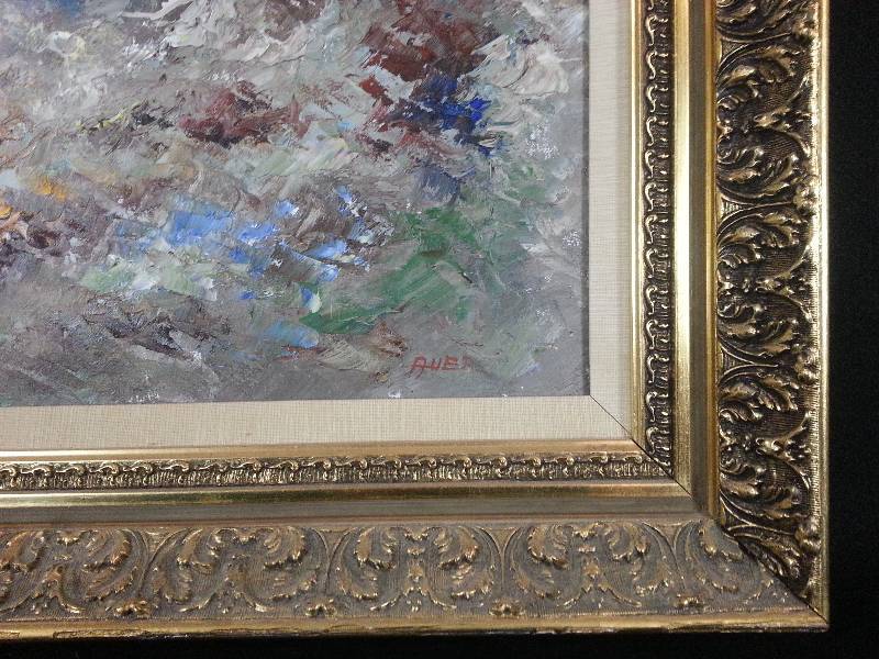 lot 1 image: Gorgeous, Large Original Oil & Gilded Frame
