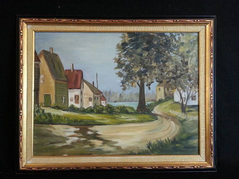 lot 6 image: Simple Times in the Country - Original Oil