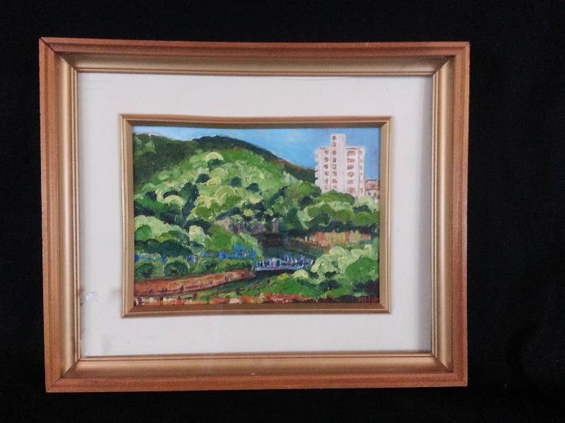 lot 7 image: Kasugai From My Veranda Original Oil
