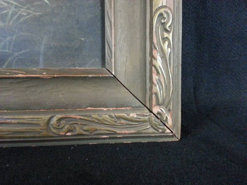 lot 14 image: Vintage Outdoor Print in Vintage Frame