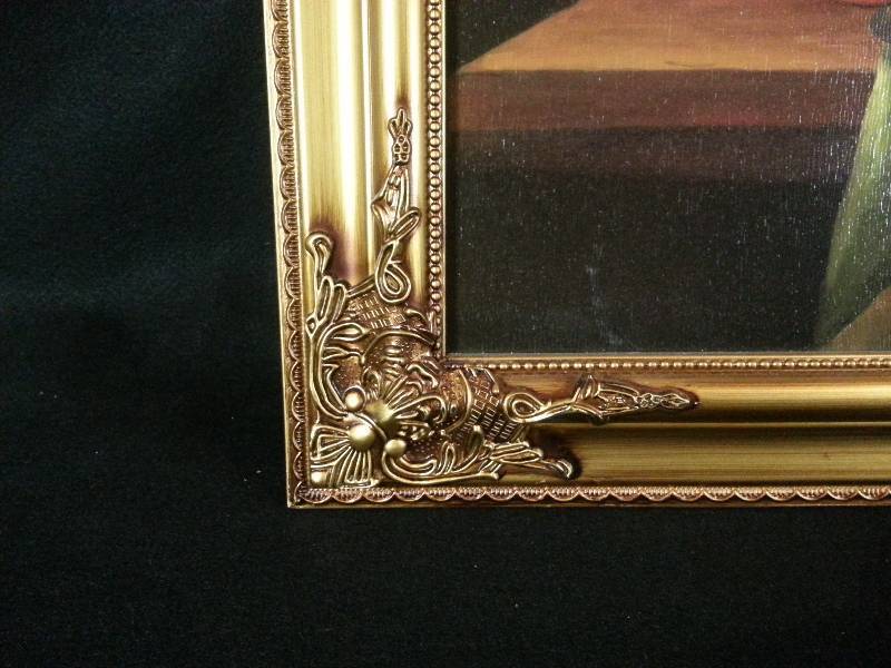 lot 15 image: Bold Banquet Print w Gilded Frame