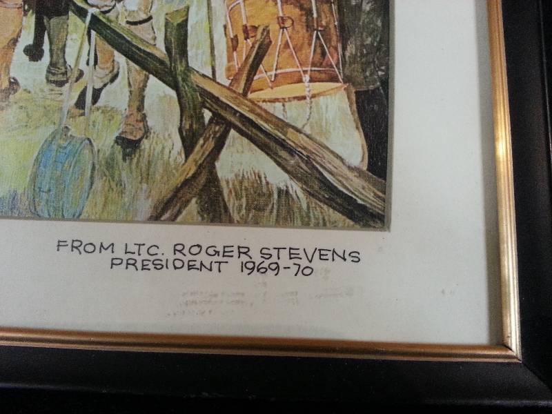 lot 19 image: Framed Patriotic Print