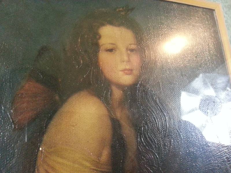 lot 26 image: Girl Portrait Dcor Art