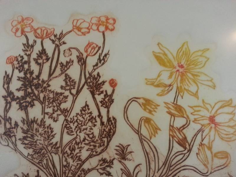 lot 36 image: Lafolds Autumn Flowers Framed Original