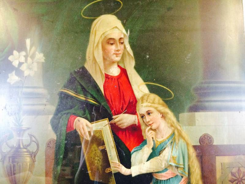 lot 80 image: Religious Print Framed and Matted