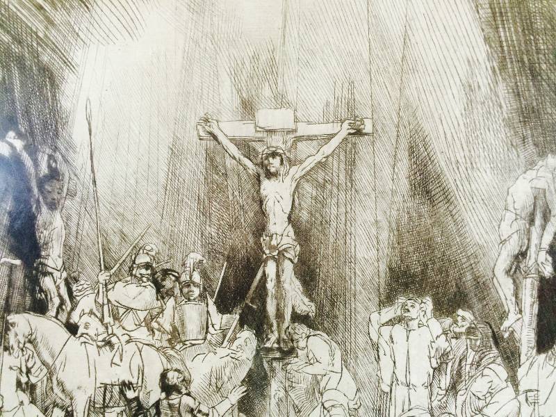 lot 81 image: Amand-Durand Les Trois Croix Etching