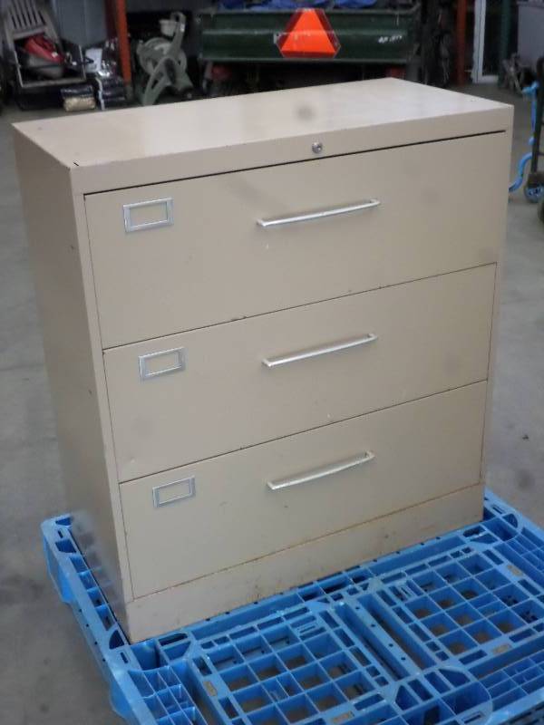 3-Drawer Steel Lateral File Cabinet...