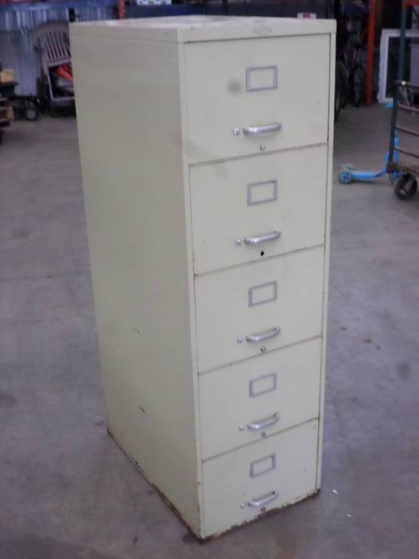 5-Drawer Steel File Cabinet ...