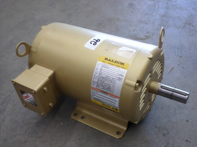 New Unused Baldor Super-E 5HP 460Vo...