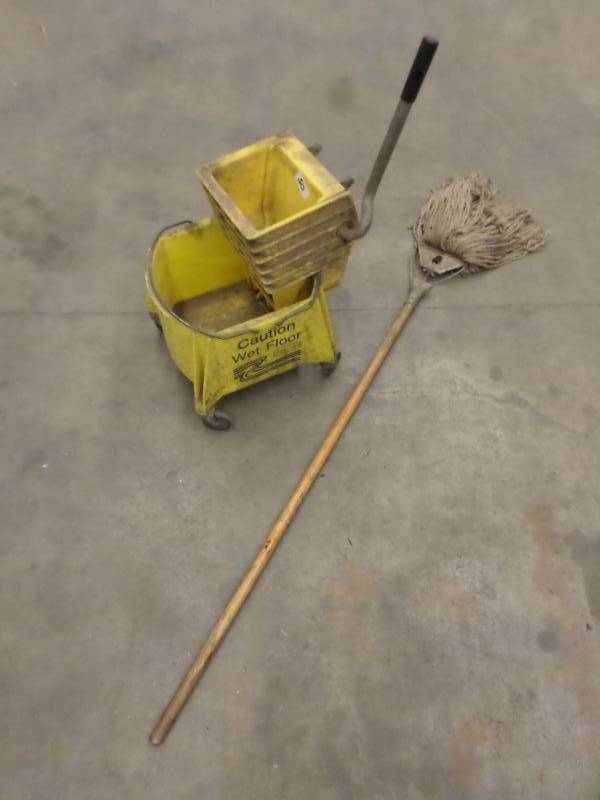 Rolling Mop Bucket With Mop...