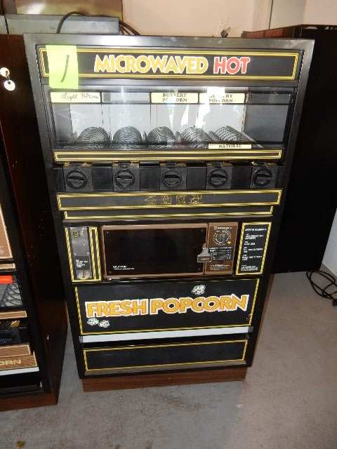 Microwave Popcorn vending machine.