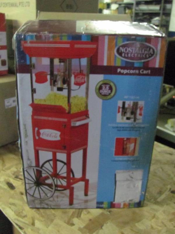 Nostalgia Electrics 10 Cup Coke Popcorn Cart