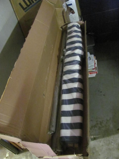Striped Hammock with Stand