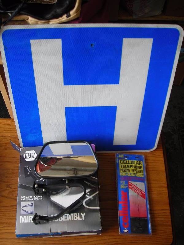 Side Mirror For Truck, Cell Phone Passive Recorder, H-Sign