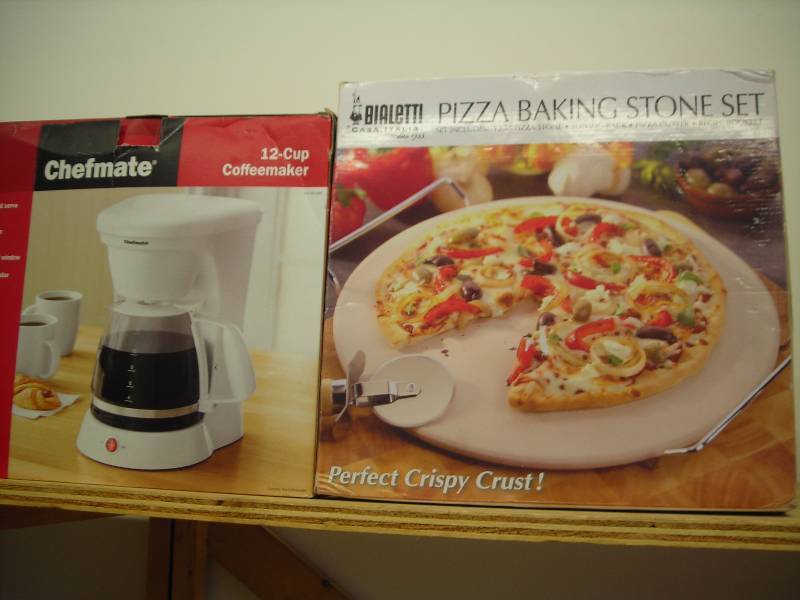Chef Mate Coffee Maker (NEW) & Pizza Stone