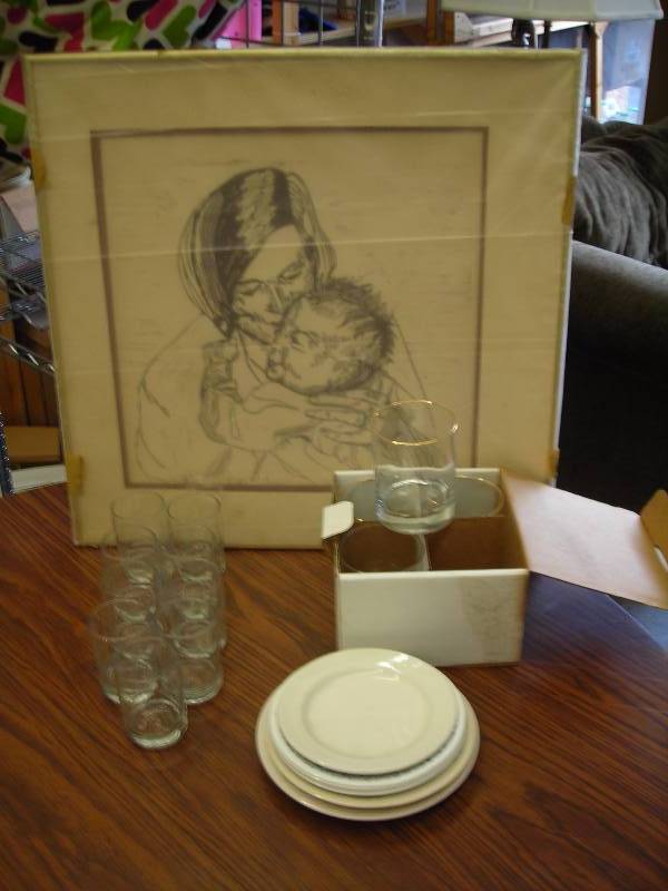 Juice Glasses & Picture