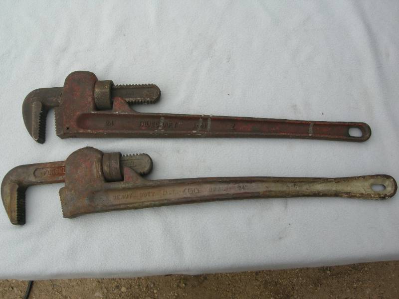 Two 24 pipe wrenches