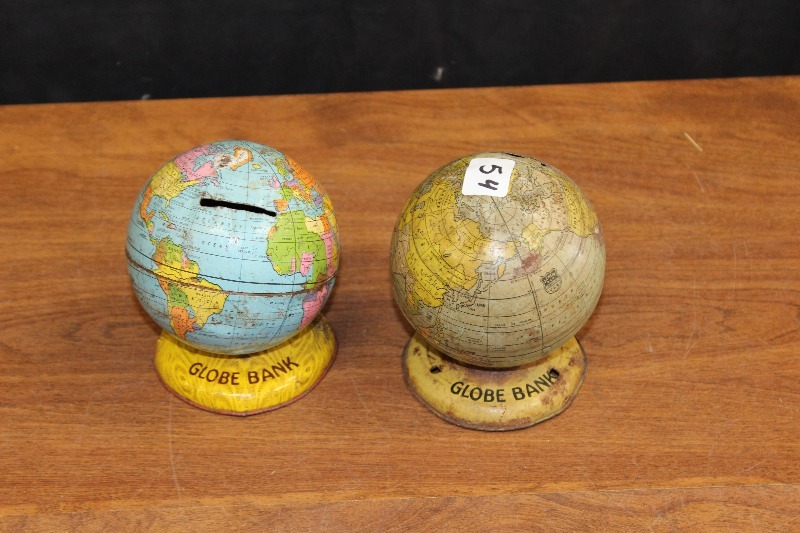 lot 54 image: Vintage Globe Banks