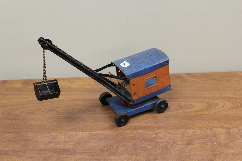 lot 64 image: Vintage Tin Coal Mining Toy
