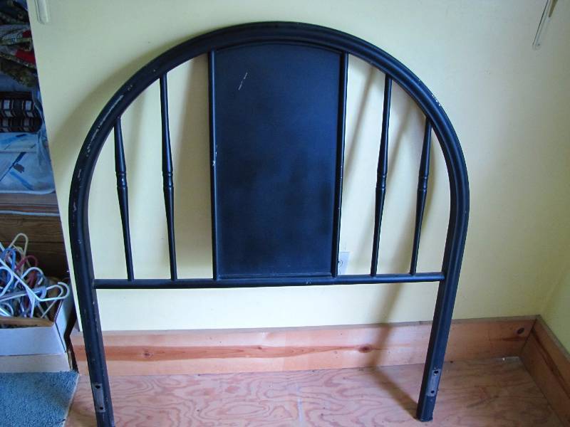 lot 37 image: Vintage Metal Headboard