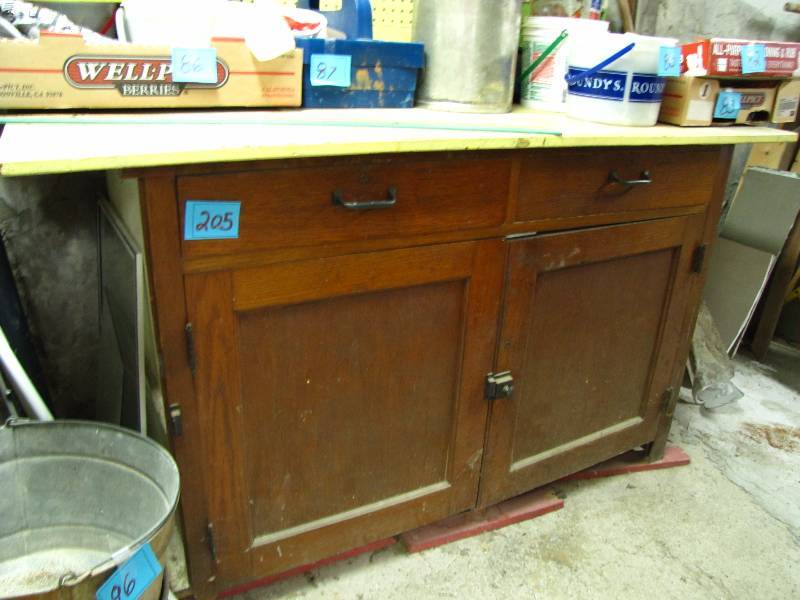 lot 205 image: Vintage cabinet from a church