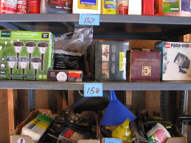 lot 158 image: NIB garage items (shelf lot)