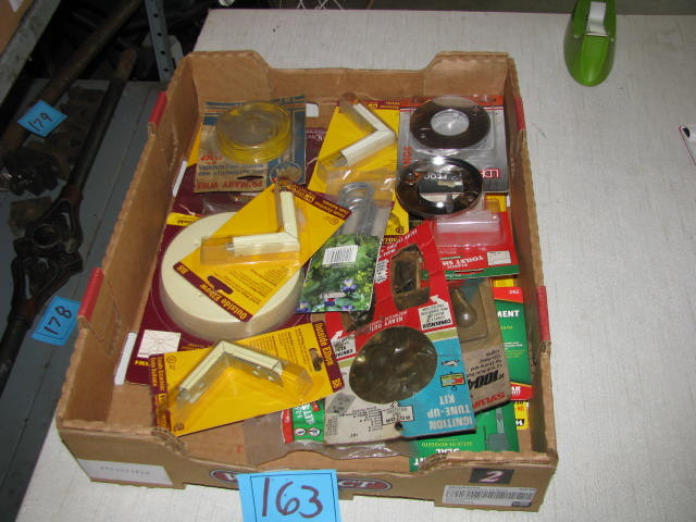 lot 163 image: NIB items many for plumbing and framing see photos