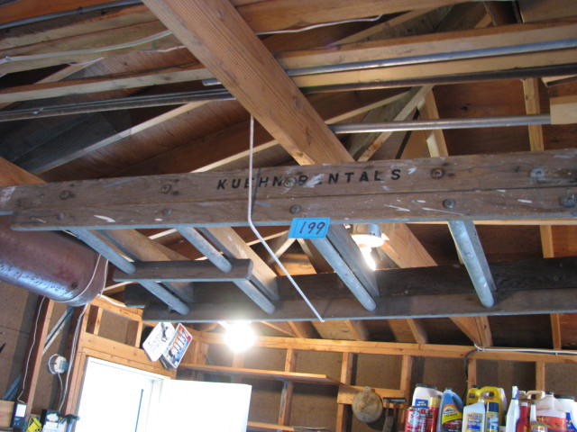lot 199 image: vintage wooden ladder