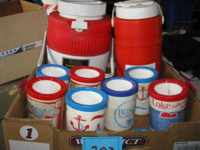 lot 207 image: vintage coolers and vintage cup coolers