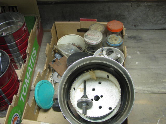 lot 114 image: hole saws, nails and screws