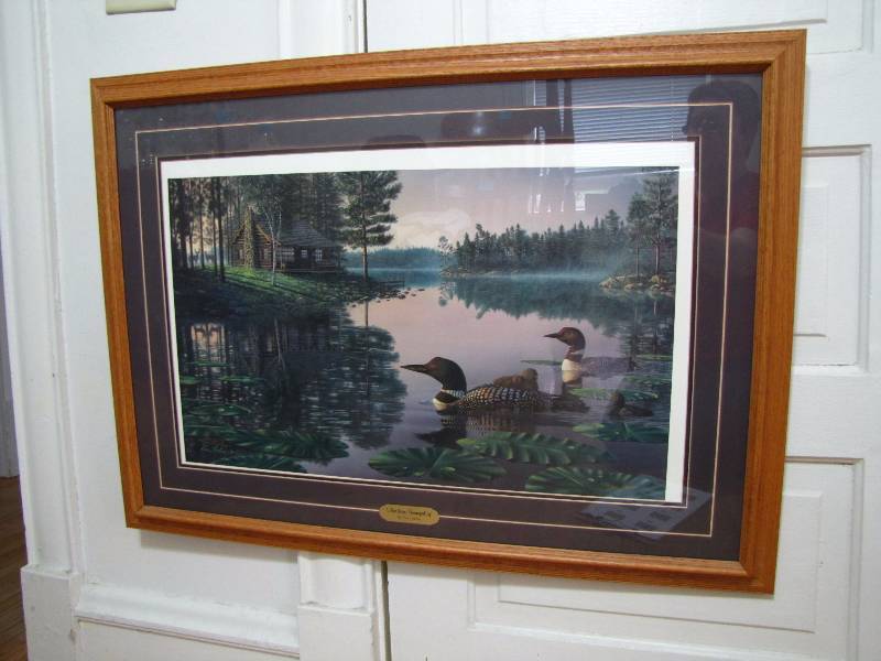 lot 266 image: Framed limited edition print by Kim Norlien