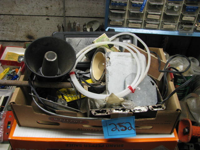 lot 252 image: clip light speaker auto mirrors adjustable wrench and more