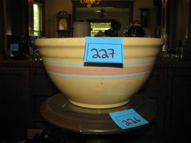 lot 227 image: large vintage ceramic mixing bowl