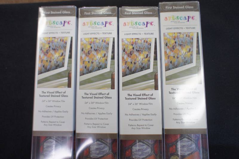 Four Rolls of ArtScape First Stained Glass Window Film