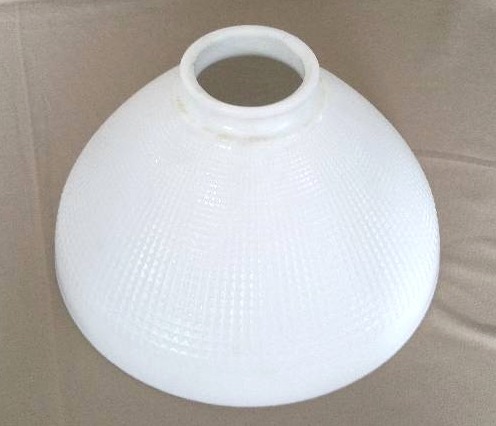 white milk glass lamp shade