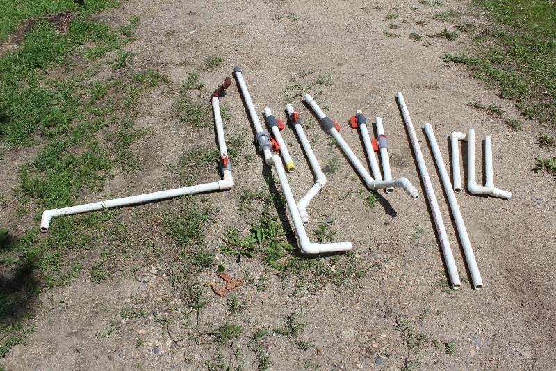 PVC Piping with Valves